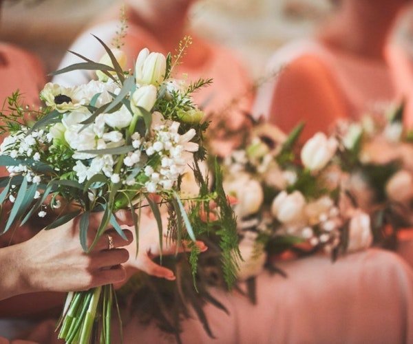 Bridesmaids' bouquet by Field Gate Flowers 2