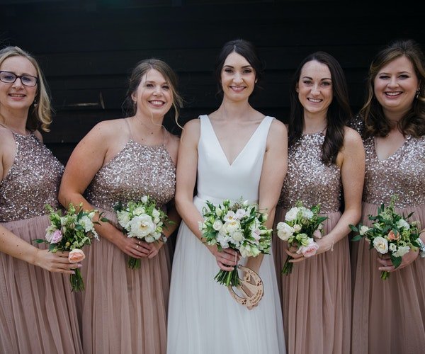 Bridesmaids' bouquet by Field Gate Flowers 3