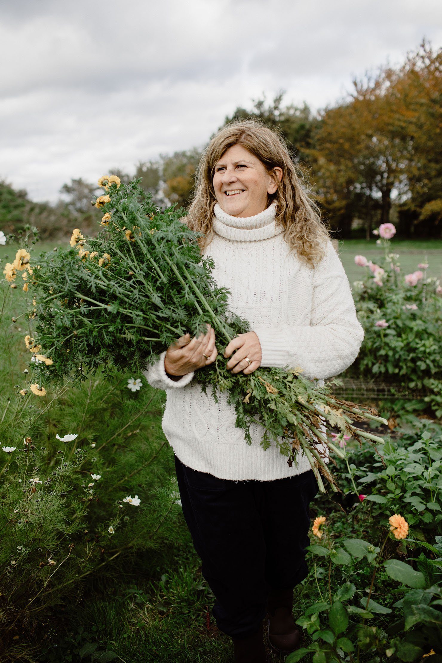 Roz Chandler, founder of Field Gate Flowers