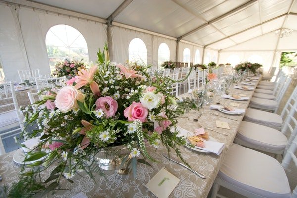 Marquee wedding flowers by Field Gate Flowers 2 Marquee wedding flowers by Field Gate Flowers 2